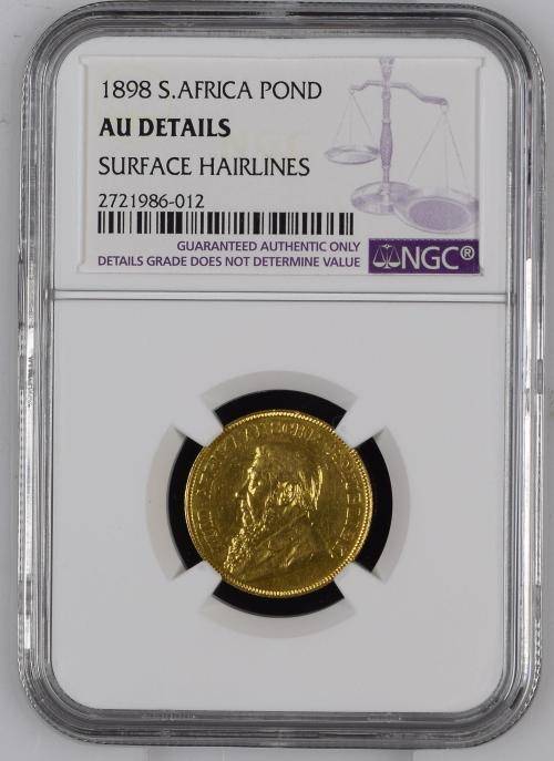 1898 POND - NGC GRADED AU DETAILS